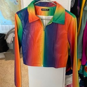 SHEIN Multicolor Bomber Jacket
